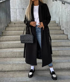 Women's Coat | Double-Breasted & Classic Lapels