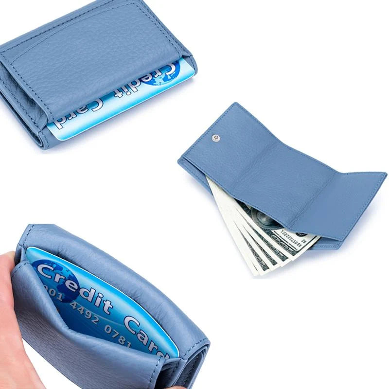 Women's Mini Wallet | RFID-Blocking & Waterproof PU | Snap Closure