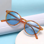 Women's Sunglasses | Polarized & UV400 | Round Leopard Frame