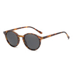 Women's Sunglasses | Polarized & UV400 | Round Leopard Frame