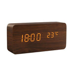 Alarm Clock | Natural Wood & LED Display | USB Powered