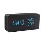 Alarm Clock | Natural Wood & LED Display | USB Powered