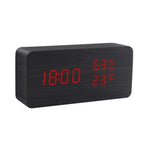 Alarm Clock | Natural Wood & LED Display | USB Powered