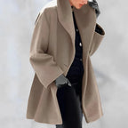 Wool Wrap Jacket | Belted Warm & Fully Lined