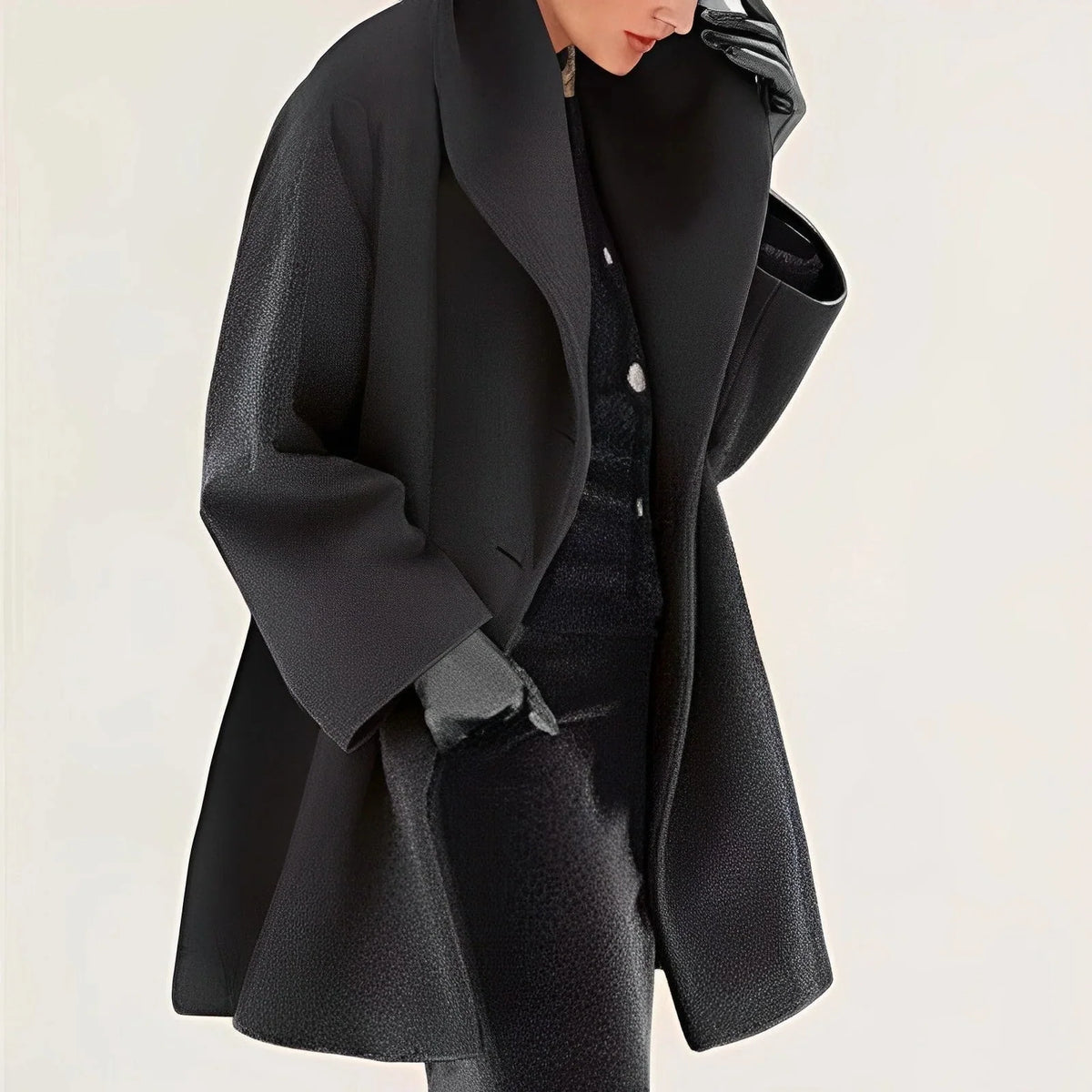 Wool Wrap Jacket | Belted Warm & Fully Lined