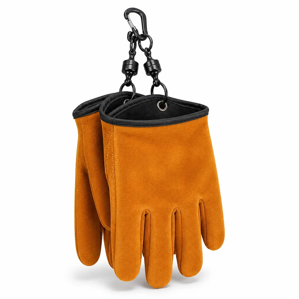 Work Gloves | Thickened Cowhide, Heat-Resistant & Magnetic Buckle