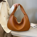 Woven Shoulder Bag | Durable & Spacious | Multiple Interior Pockets